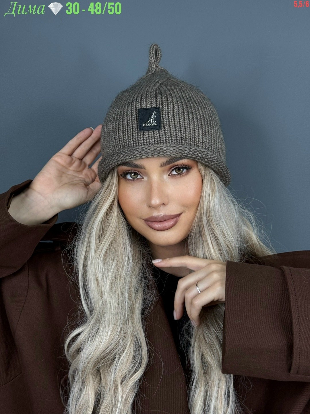 шапка зимняя женская с крючком kangol 2025-2026,шапка kangol осень-зима 2025 для женщин размер единый серый,шапка kangol осень-зима 2025 для женщин цвет серый размер 53-60,шапка kangol,шапка kangol ос
