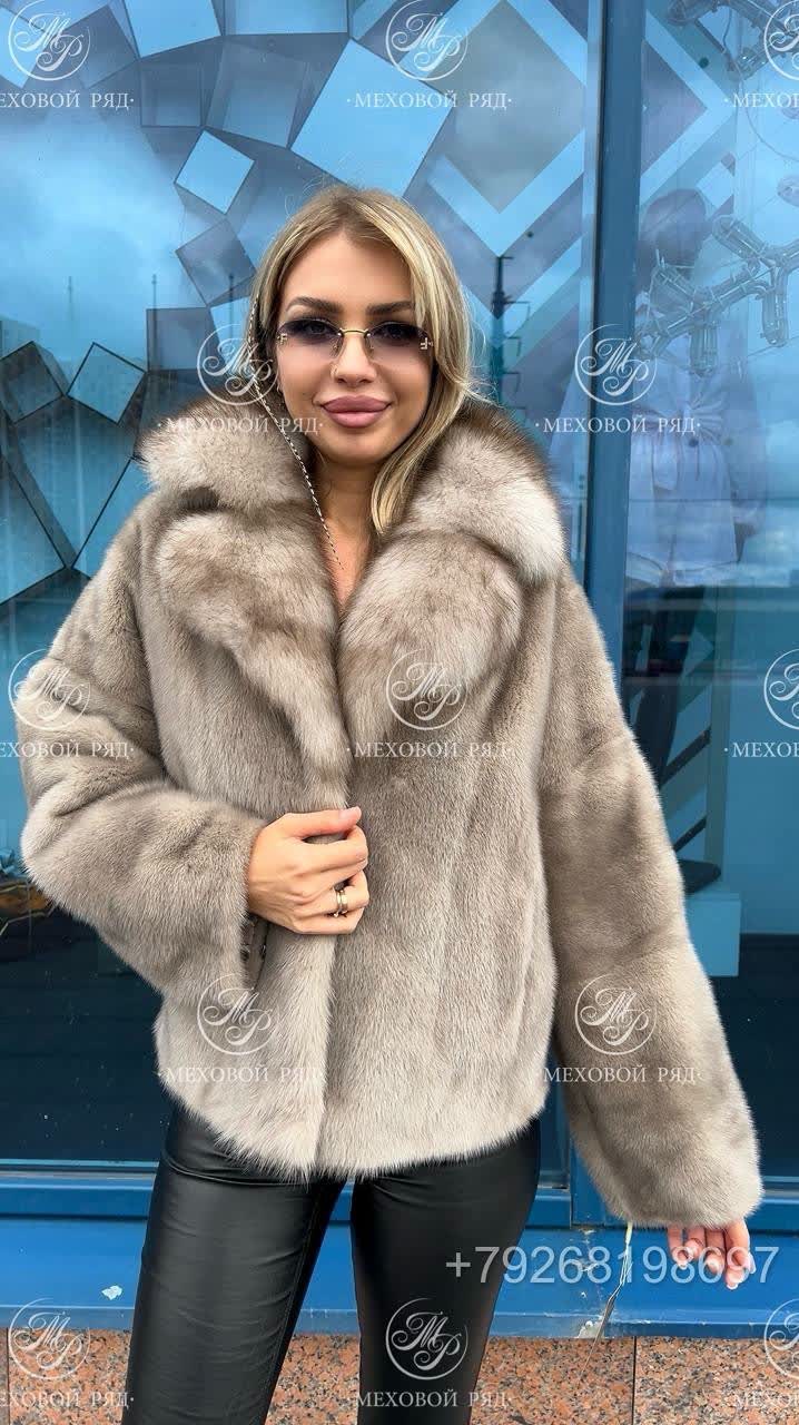 шубка из меха европейской норки,шубка,короткая норковая шуба,шуба из меха,меховой воротник