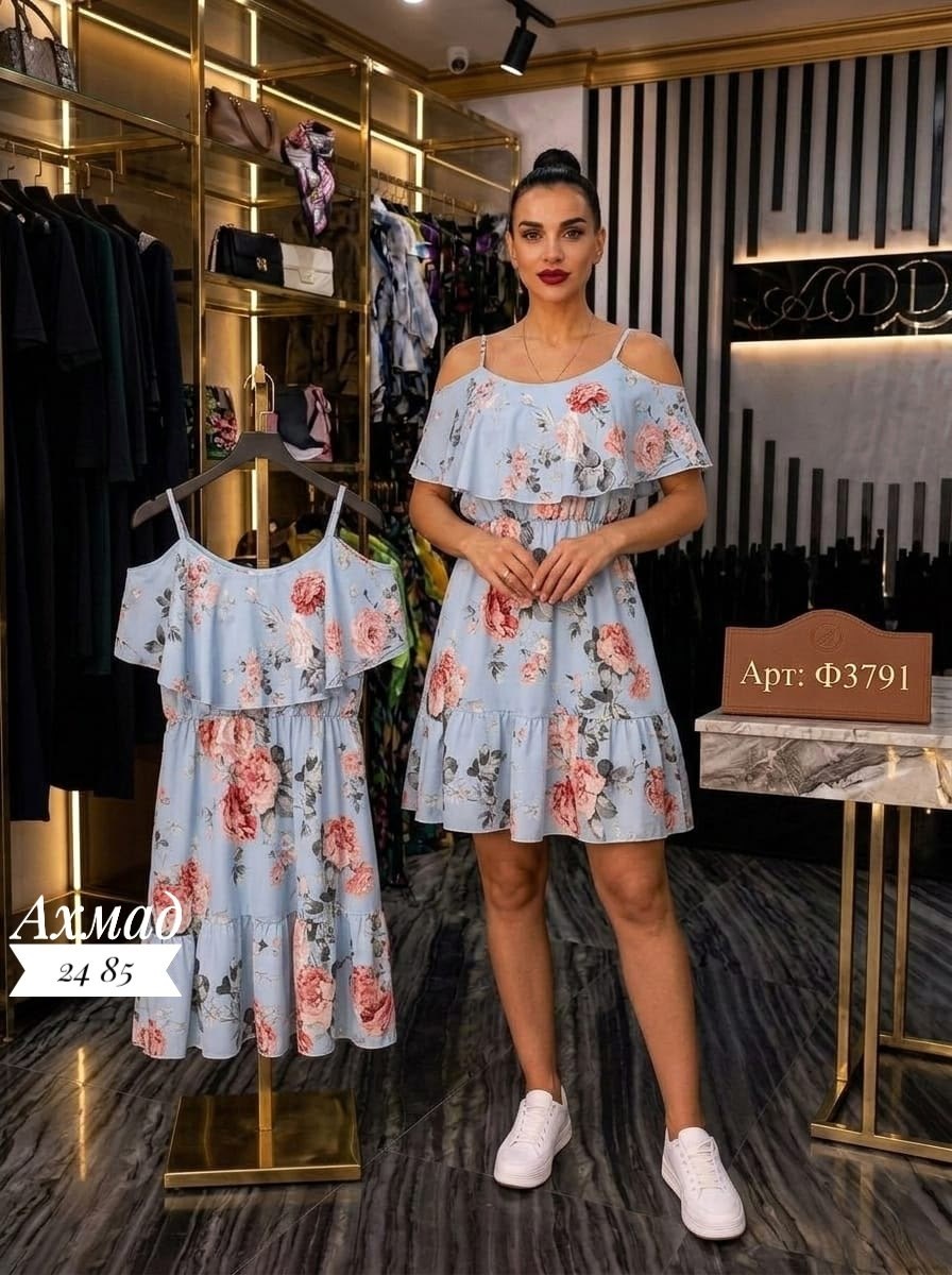 летнее платье,платье 👗,нарядные платья,парные платья для мамы и дочки ,платье женская