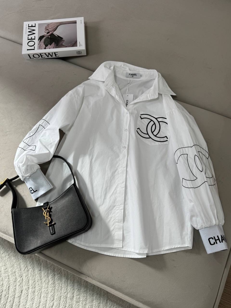 женская рубашка белая,женская рубашка,рубашка chanel,рубашка модная,рубашка