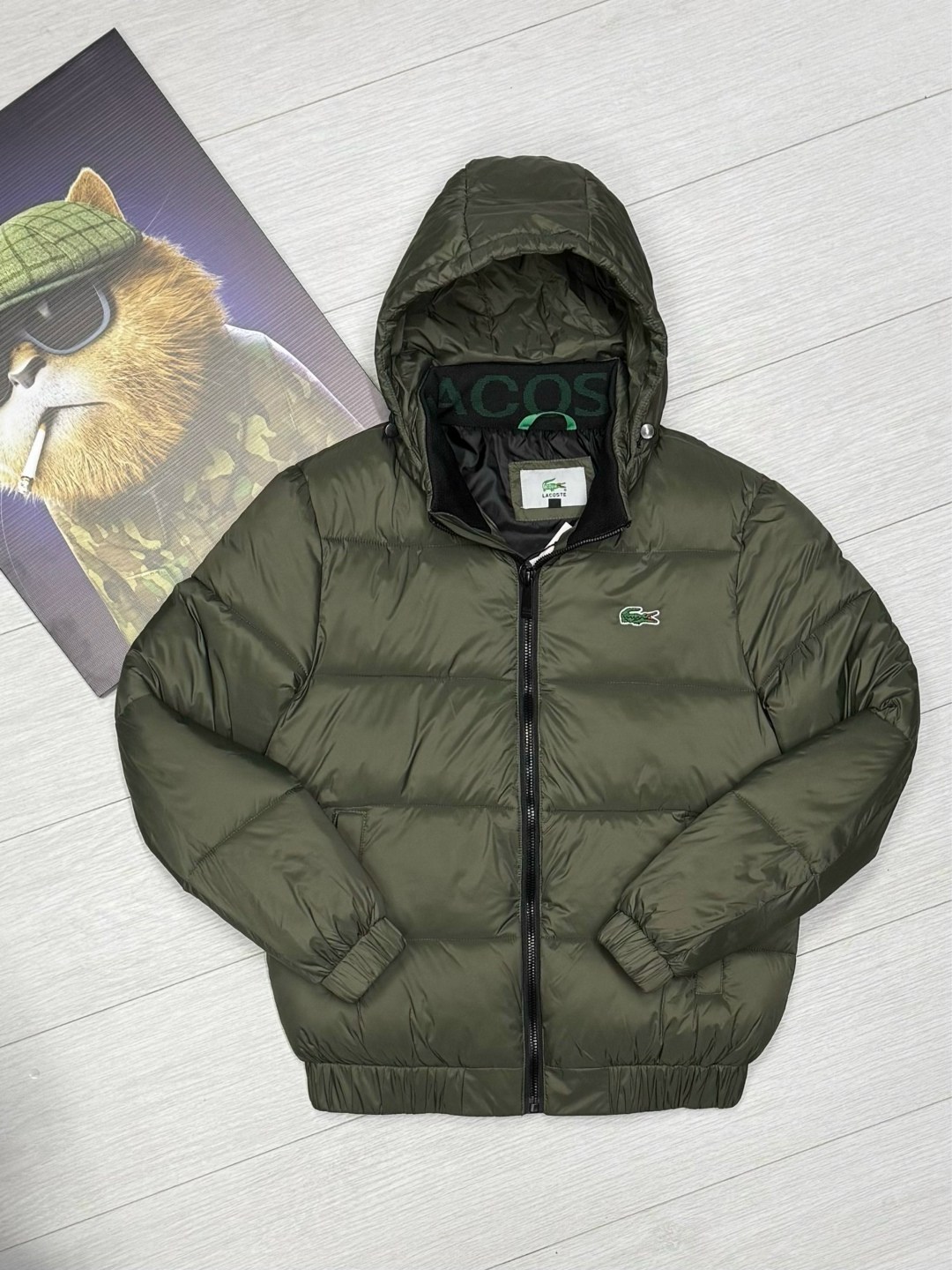 куртка зимняя lacoste,куртка lacoste,пуховик lacoste,пуховик мужской lacoste,куртка мужская хаки