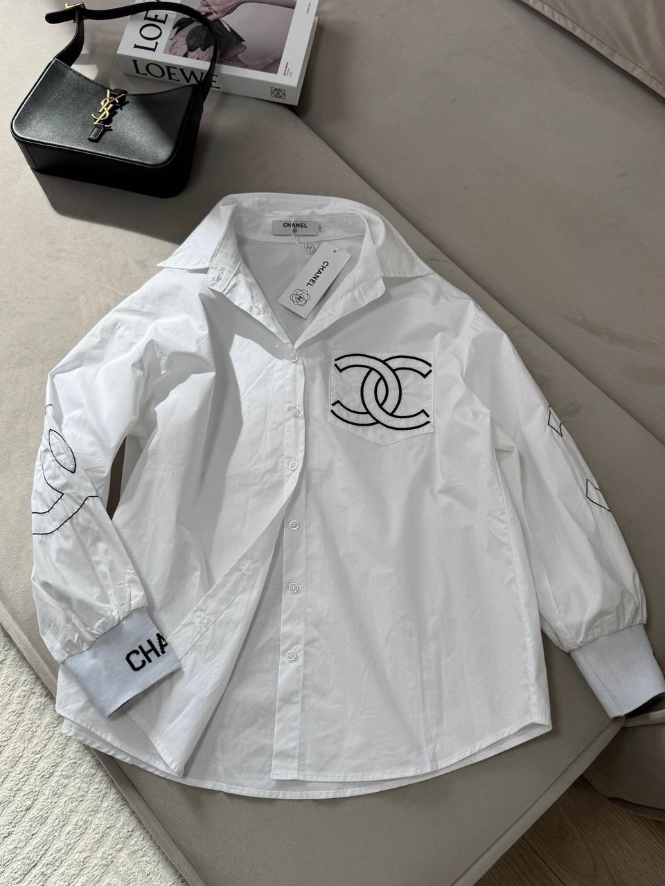 женская рубашка белая,женская рубашка,рубашка chanel,рубашка модная,рубашка