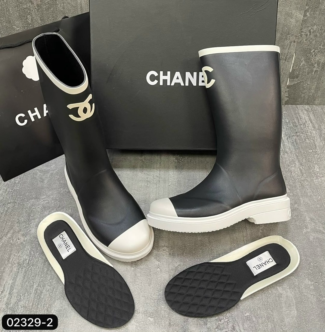 резиновые сапоги chanel,сапоги chanel,резиновые сапоги шанель,сапоги шанель,сапоги chanel для города осенью