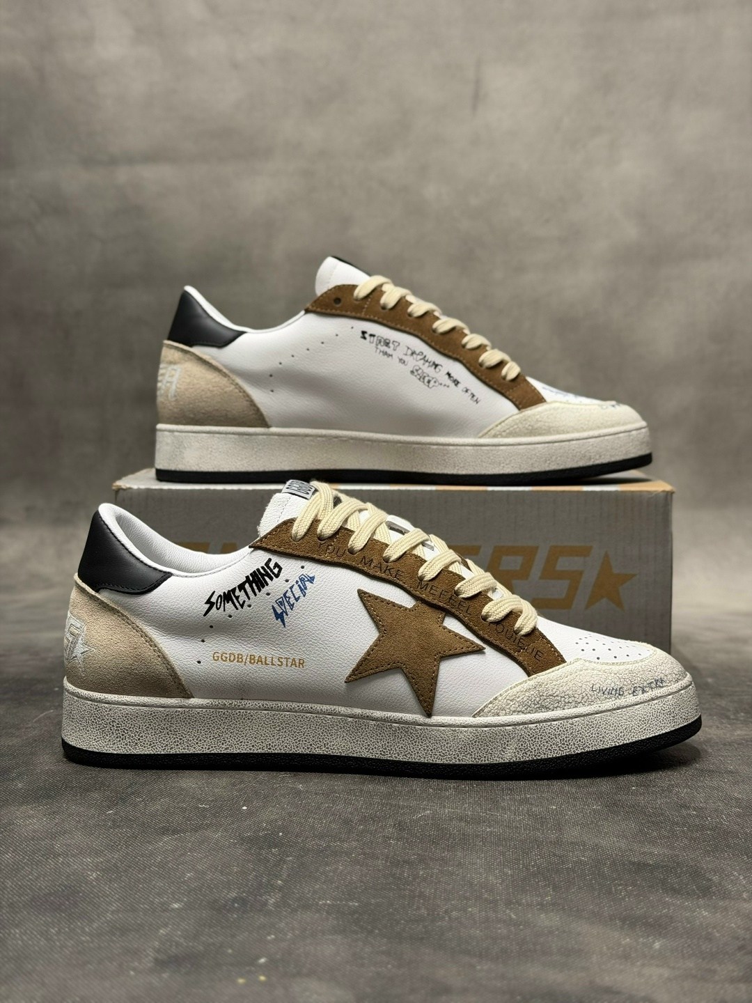кеды женские golden goose ball star бежевые 41 eu,кеды golden goose,кроссовки golden goose ball star,golden goose кроссовки ball star коричневый,кроссовки golden goose