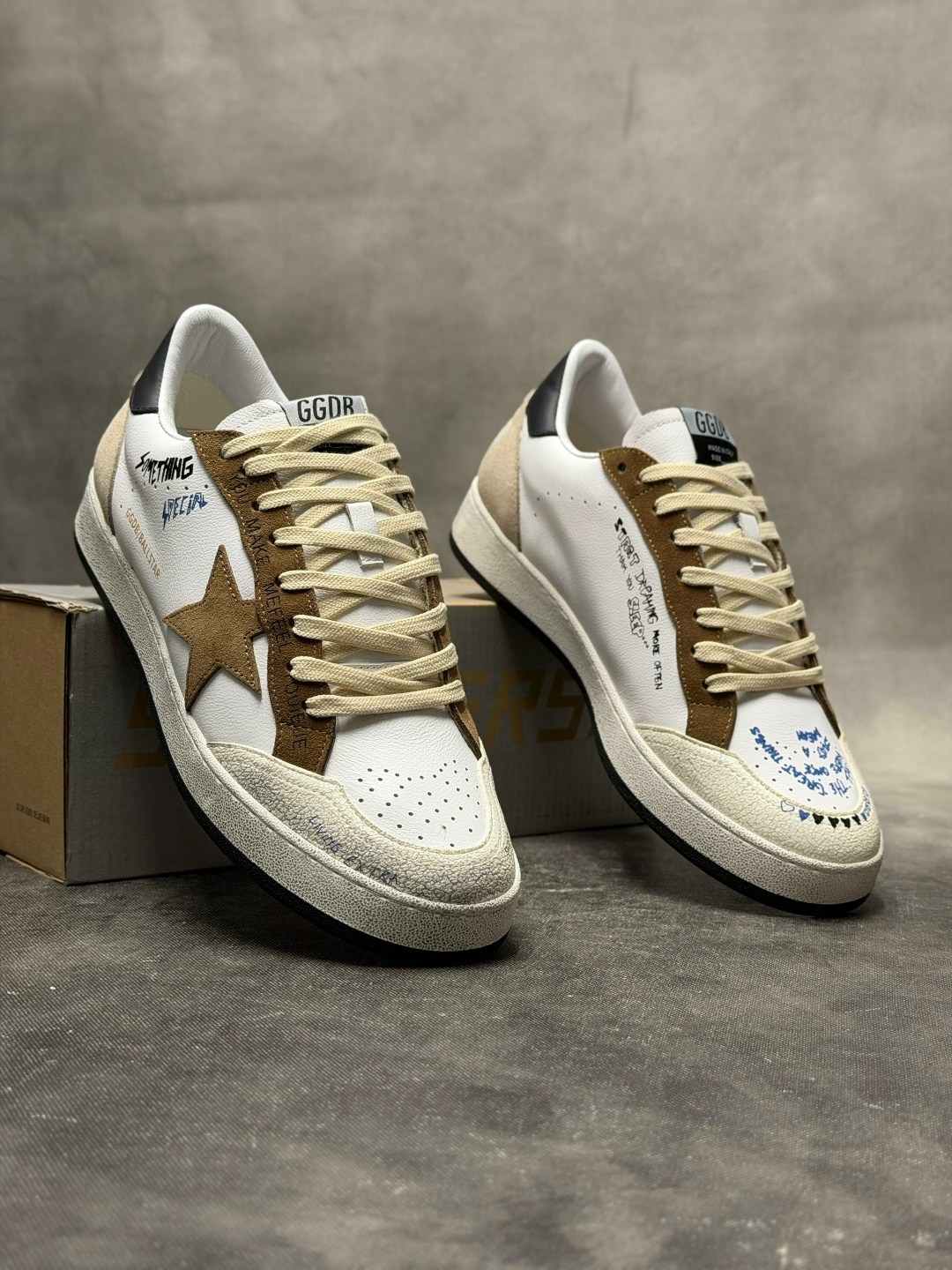 кеды женские golden goose ball star бежевые 41 eu,кеды golden goose,кроссовки golden goose ball star,golden goose кроссовки ball star коричневый,кроссовки golden goose