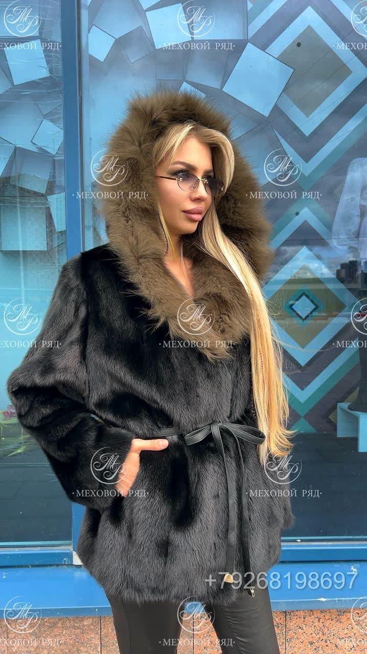 норковая шуба,шуба норка,меховой ряд-business,шубка из меха европейской норки,меховой капюшон