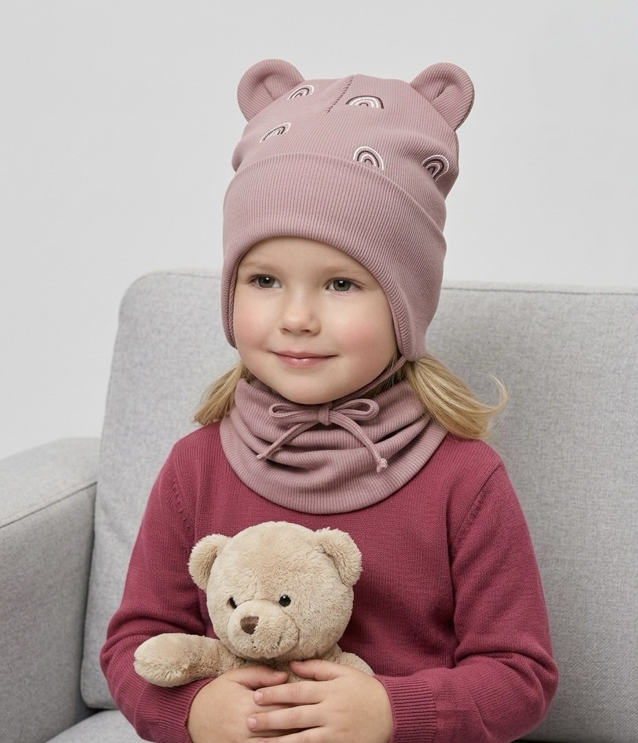 шапка и снуд для детей,шапка для детей,детская шапка,шапочка,комплект шапка и снуд для девочек