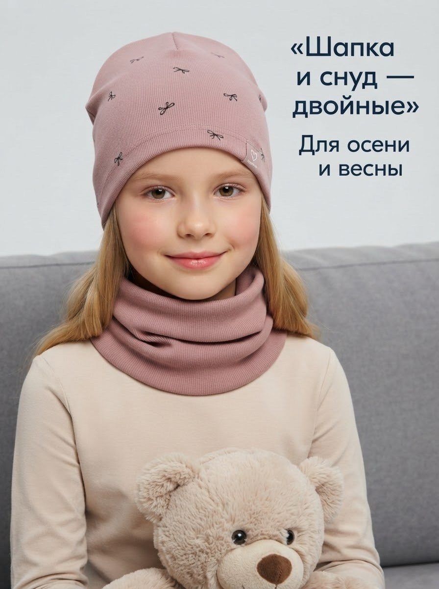шапка и снуд для детей,шапка для детей,шапка со снудом для девочки осень,комплект шапка и снуд для детей,шапка и снуд весна