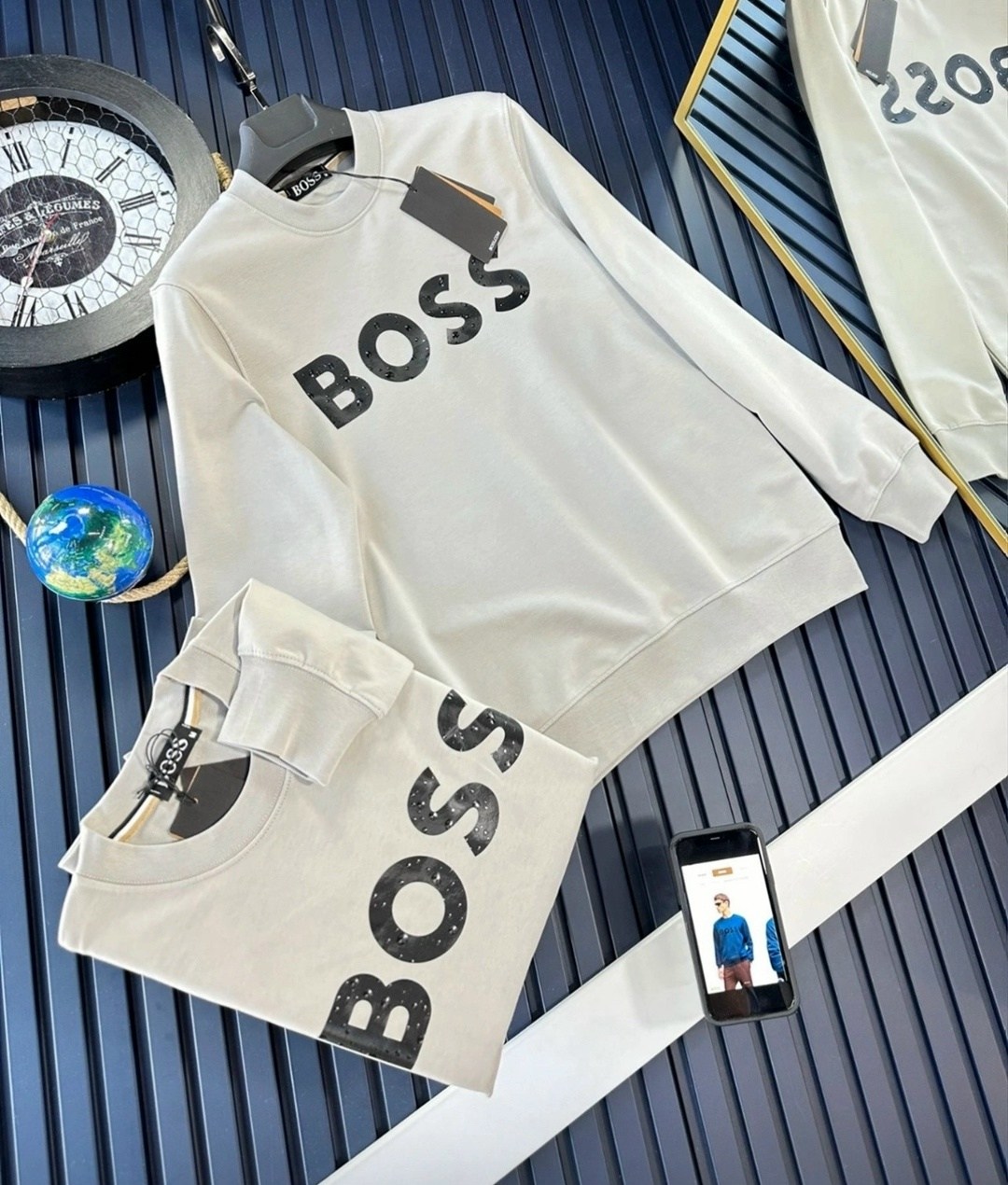 толстовка boss,свитшот boss,мужские толстовки hugo boss,свитшот hugo boss,свитшот хлопковый с логотипом boss