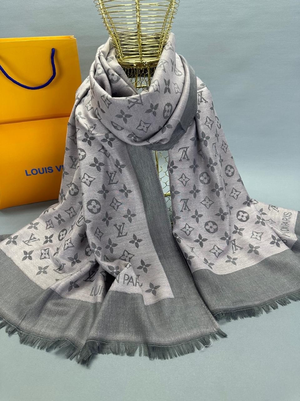 палантин/шарф louis vuitton тёплый,louis vuitton палантин,палантин теплый,палантин,брендовый палантин louis vuitton