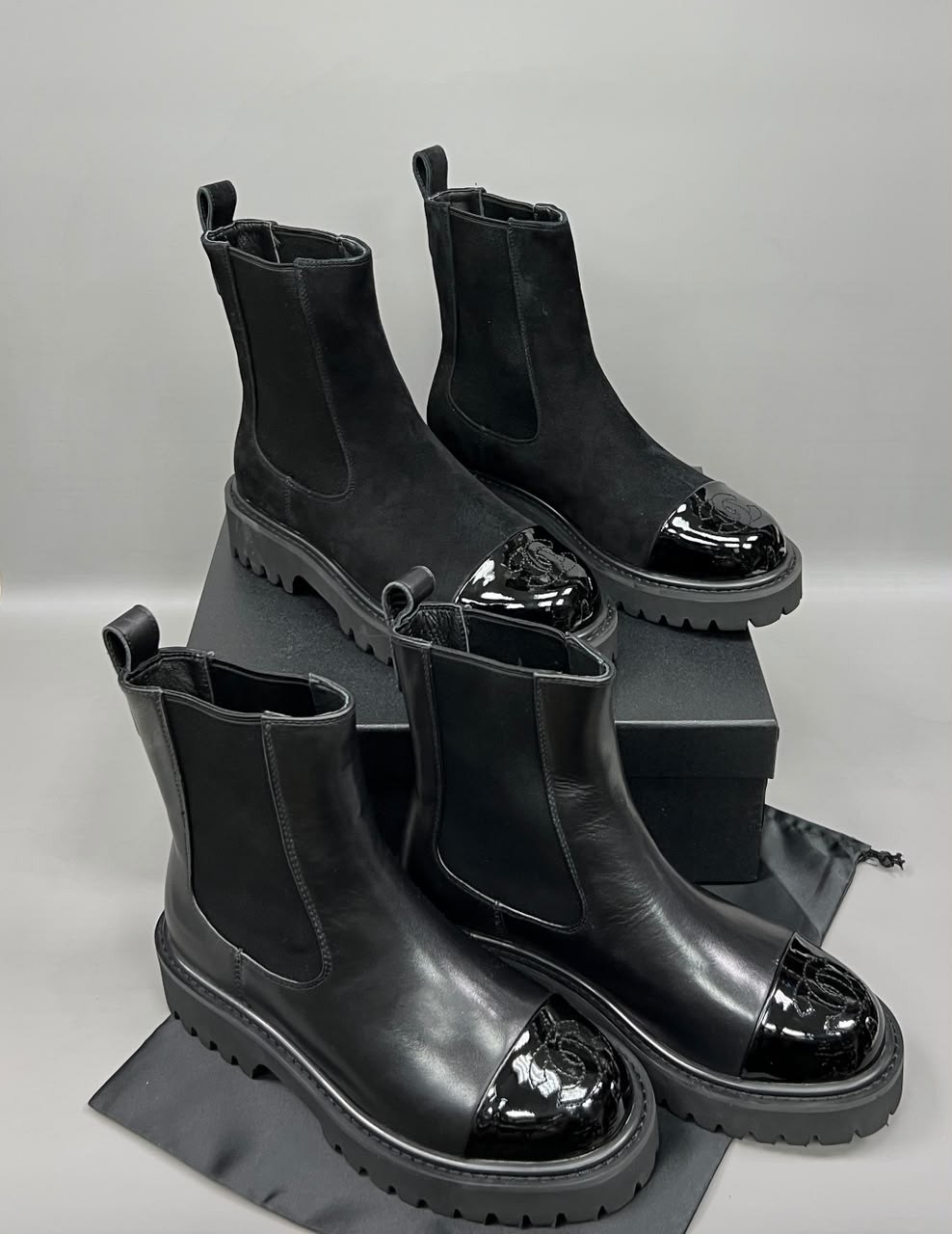 ботинки chanel,ботинки челси баленсиага женские,ботинки balenciaga,ботинки женские,ботинки balenciaga tractor зимние черные