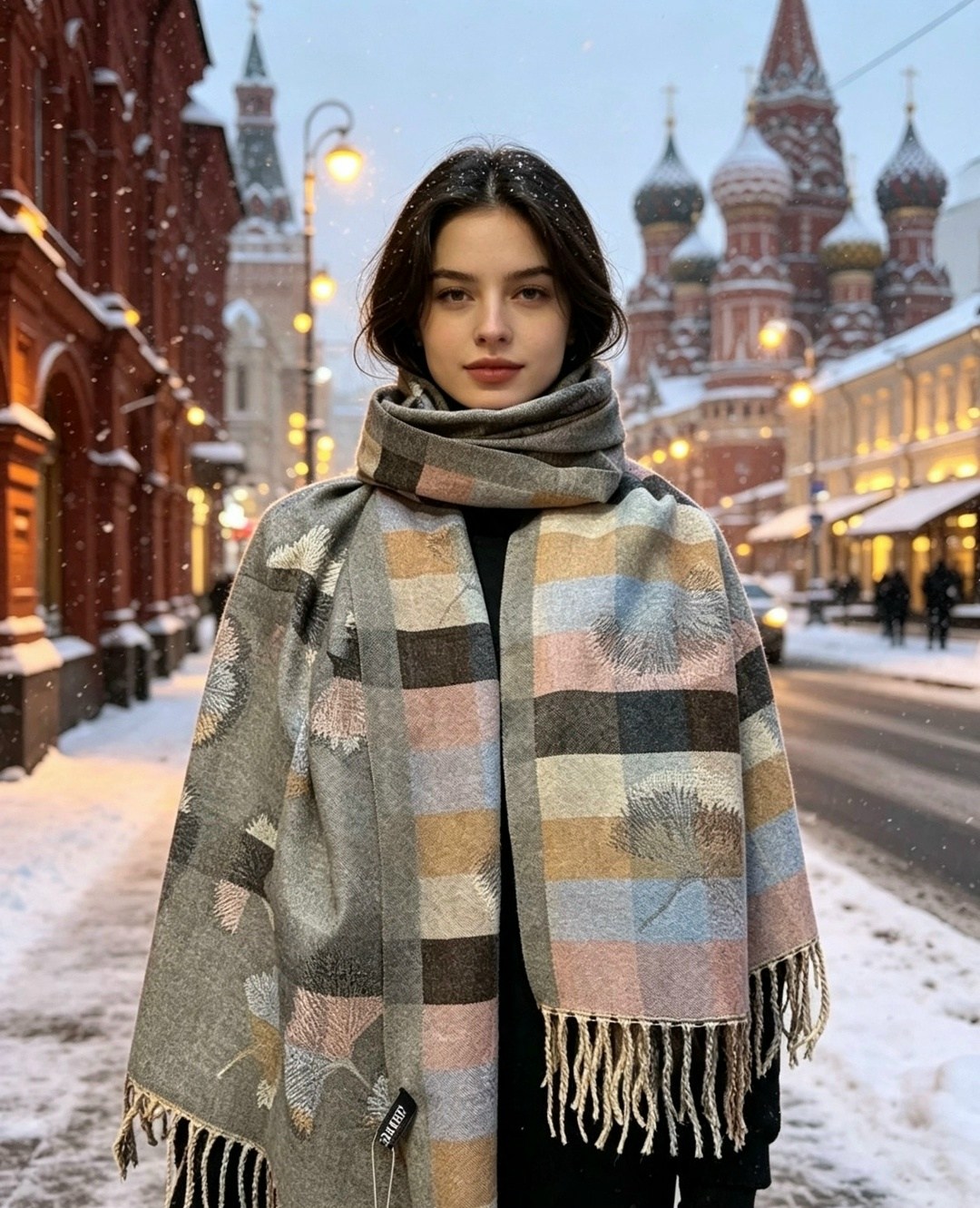 женский теплый шарф,теплые шарфы,шарфы для женщин,шарф,клетчатый шарф