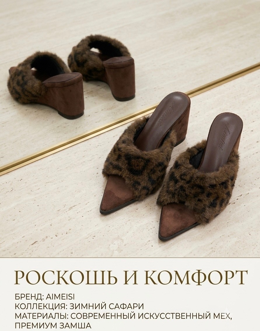 ,модные тапочки,меховая , с мехом,женская