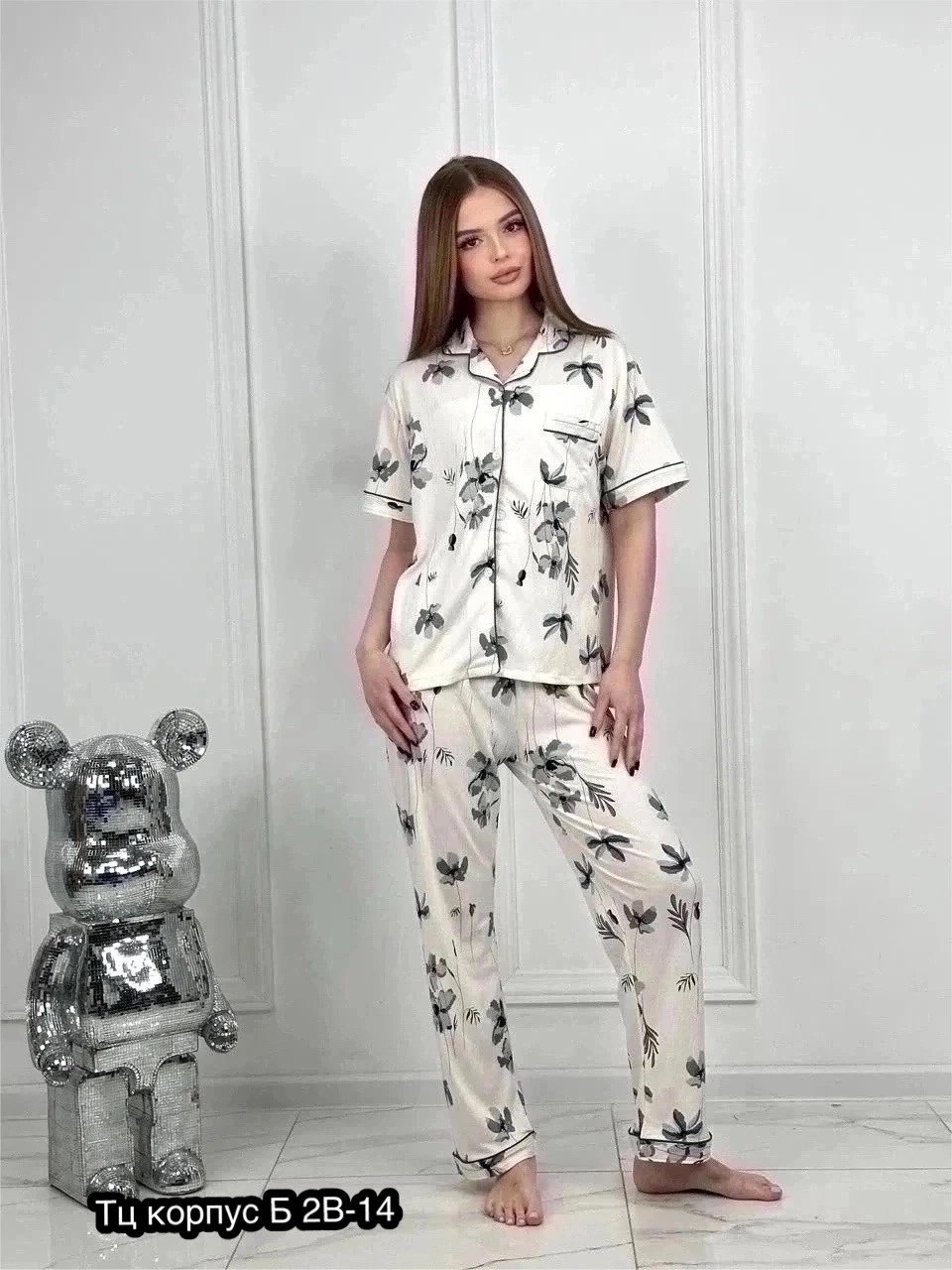 пижама женская с принтом,пижама женская с брюками m,l,xl,xxl,с сердечками,пижамы женски,женская пижама,пижама домашняя костюм