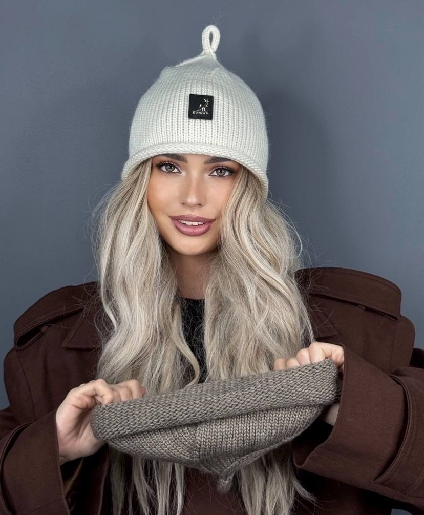 трендовая шапка,шапка kangol,шапка,зимняя женская шапка с крючком,шапка бини в рубчик карл a&t fashion