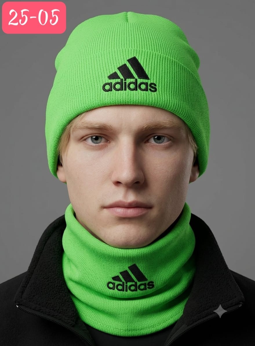 шапка мужская adidas,шапка адидас,комплект шапки,снуд adidas,шапка adidas