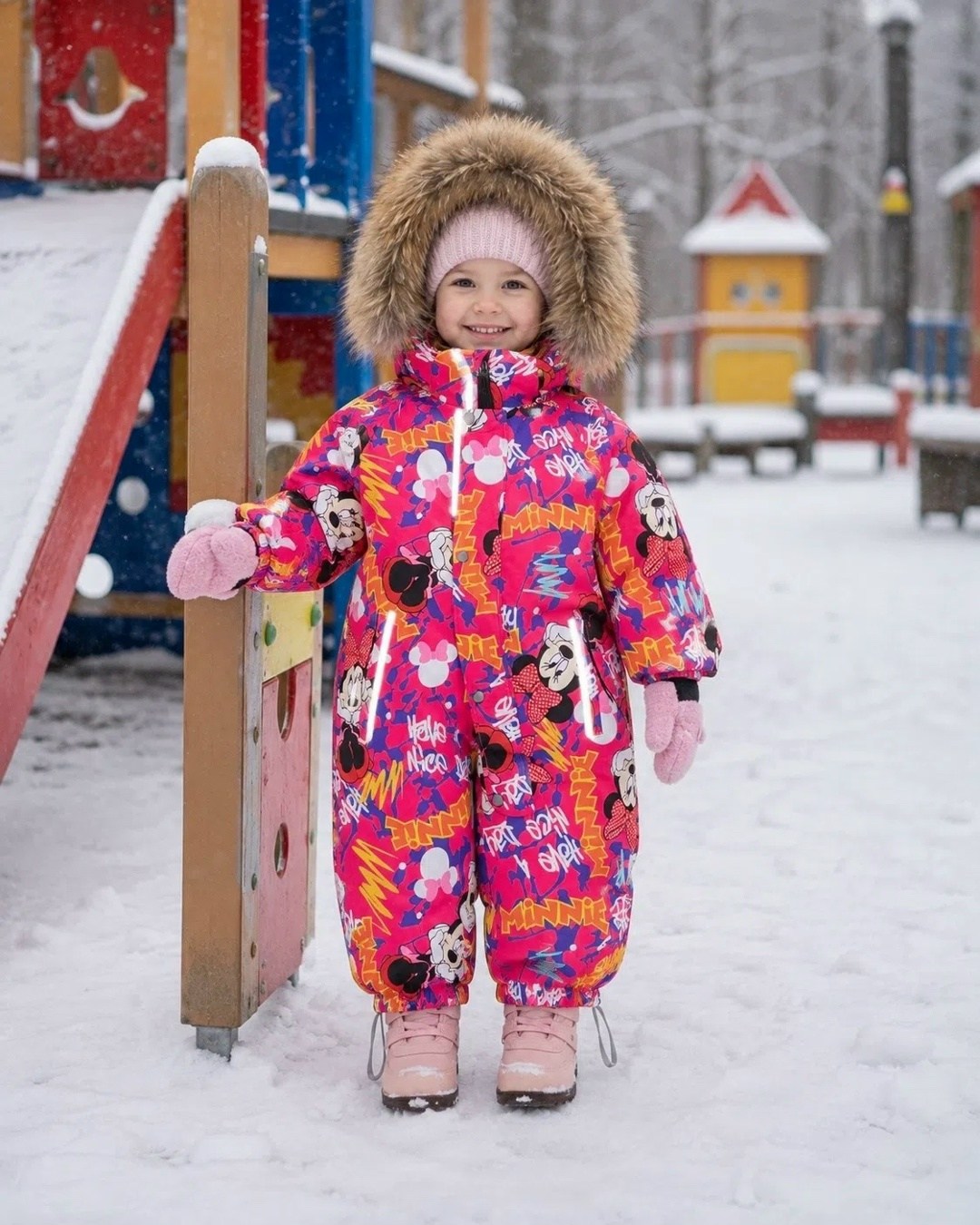 детский зимний комбинезон,комбинезон nikastyle,зимний комбинезон,комбинезон зимний для девочки,комбинезон зимний nikastyle