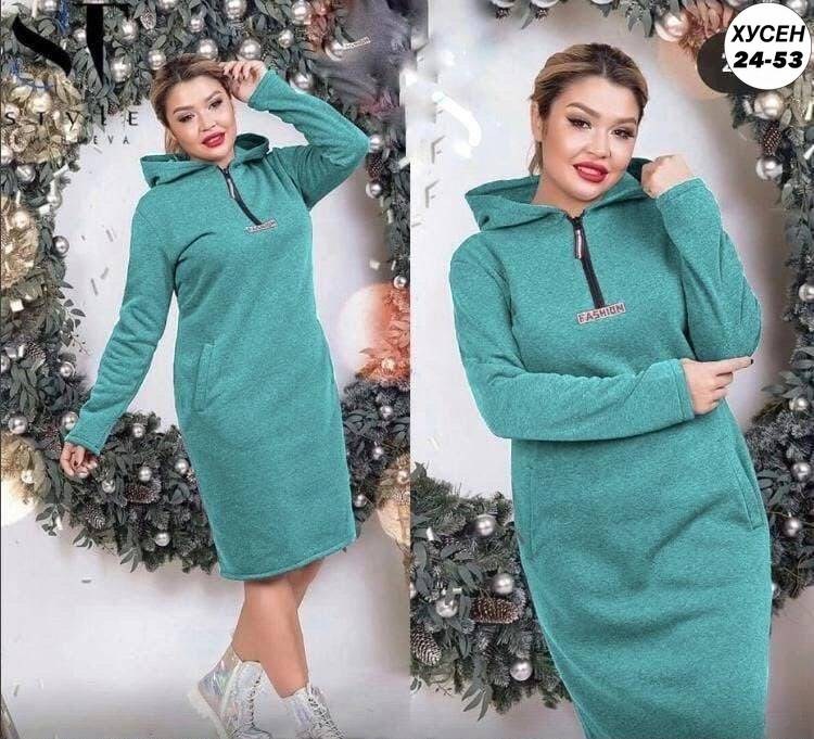 платье флис,платье с капюшоном ,теплое платье,платье из флиса,женская платье
