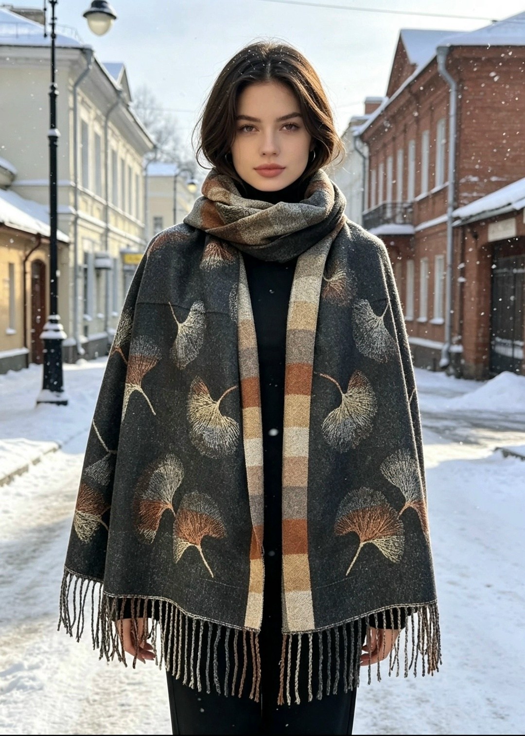 женский теплый шарф,теплые шарфы,шарфы для женщин,шарф,клетчатый шарф
