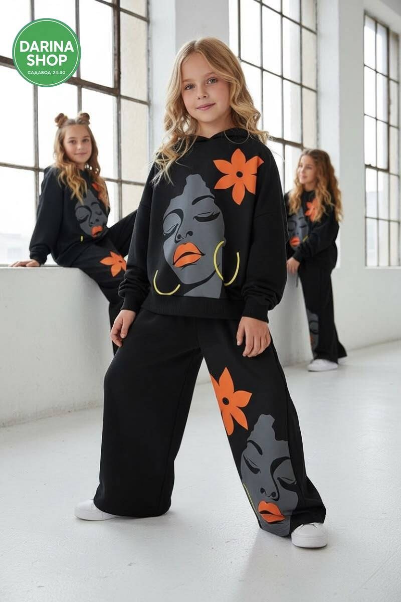 костюм со свитшотом,костюм для девочек,спортивный костюм для девочки,одежда для девочек,свитшот детский
