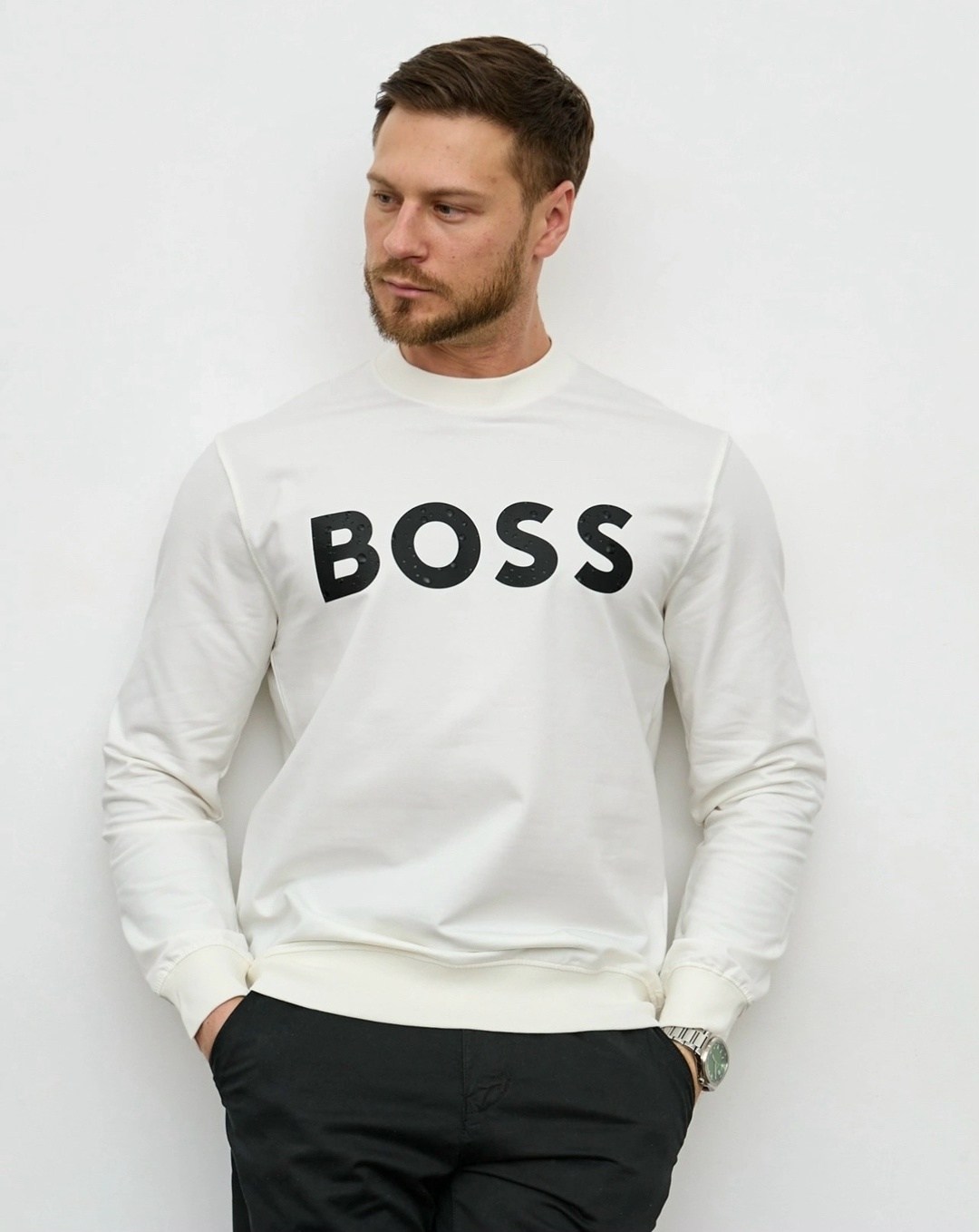 толстовка boss,свитшот boss,мужские толстовки hugo boss,свитшот hugo boss,свитшот хлопковый с логотипом boss