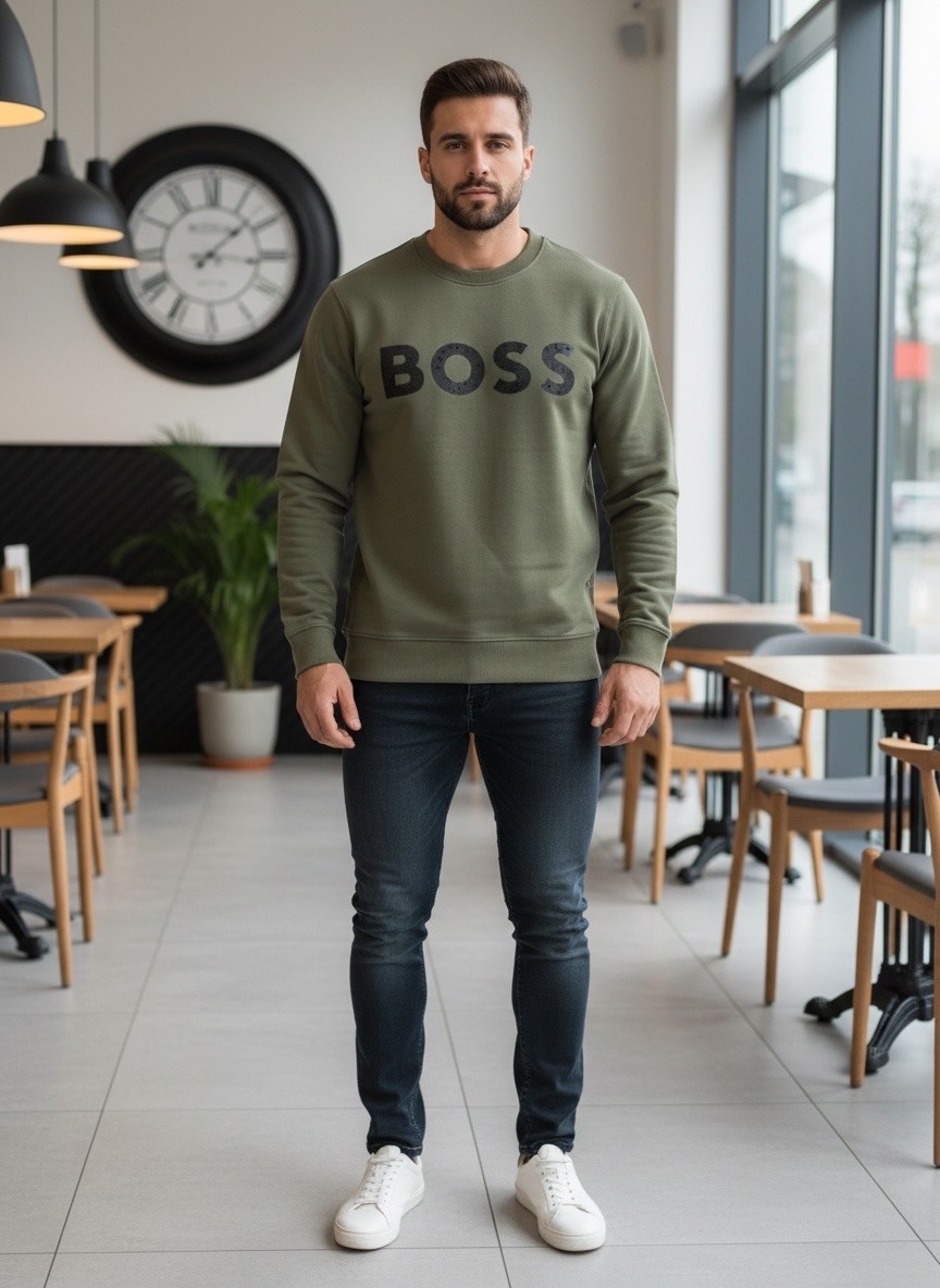 толстовка boss,свитшот boss,мужские толстовки hugo boss,свитшот hugo boss,свитшот хлопковый с логотипом boss