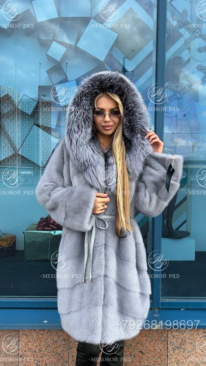 шубка из меха европейской норки с капюшоном из меха чернобурки,шубка из меха импортной норки с капюшоном чернобурой лисицей,шуба норковая с капюшоном,шуба из норки с капюшоном из меха чернобурой лисы,