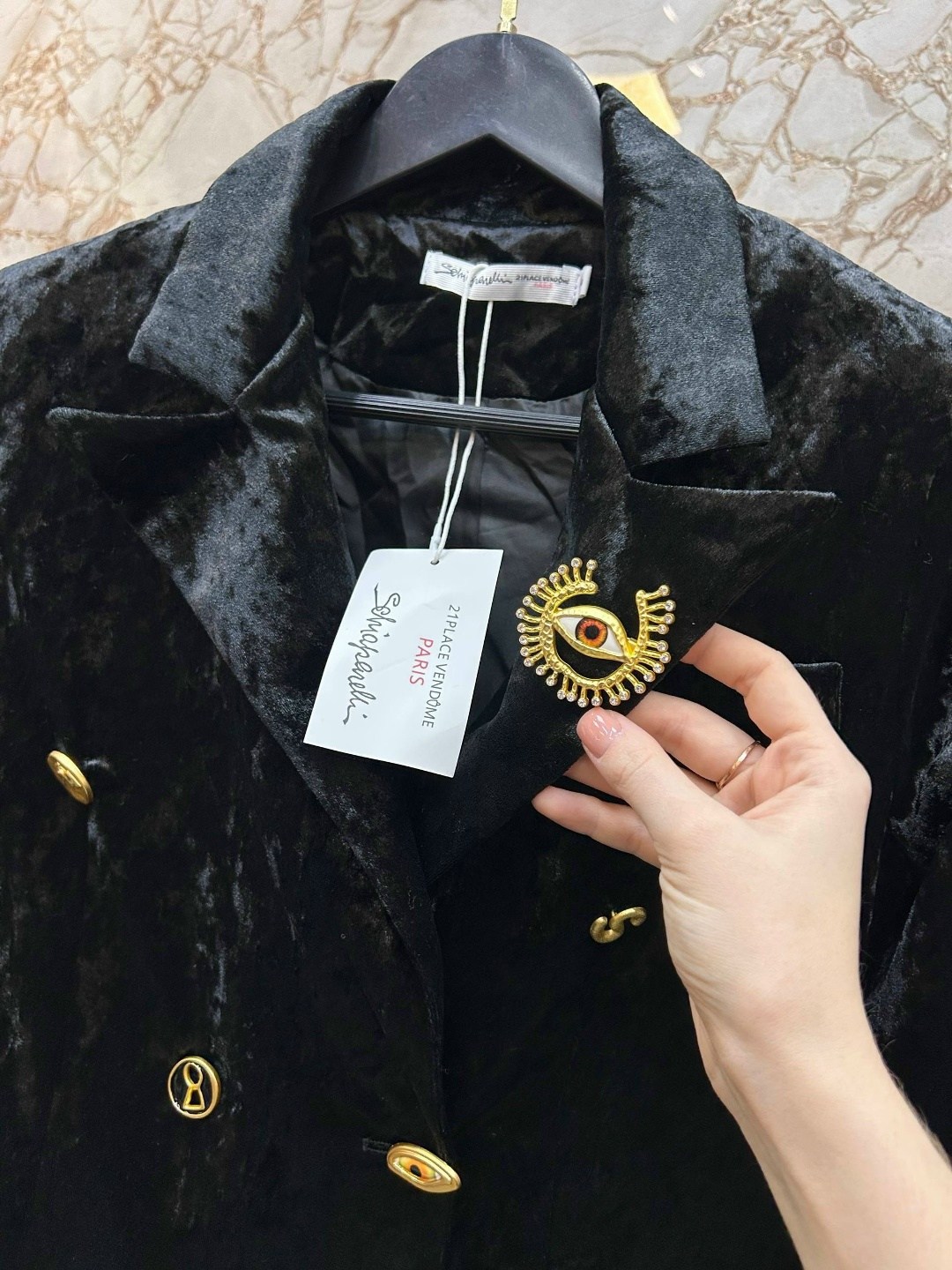 бархатный пиджак,balmain жакет бархат,черный бархатный блейзер для женщин тонкий двубортный пиджак на пуговицах,бархатный пиджак с золотыми пуговицами,женский бархатный пиджак
