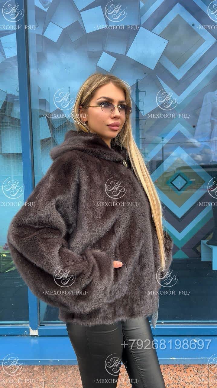 шубка из меха европейской норки,шубка из меха импортной норки с капюшоном оверсайз,шубка из меха европейской норки с капюшоном "оверсайз" в цвете "графит" 75 см,шубка из меха европейской аукционной но