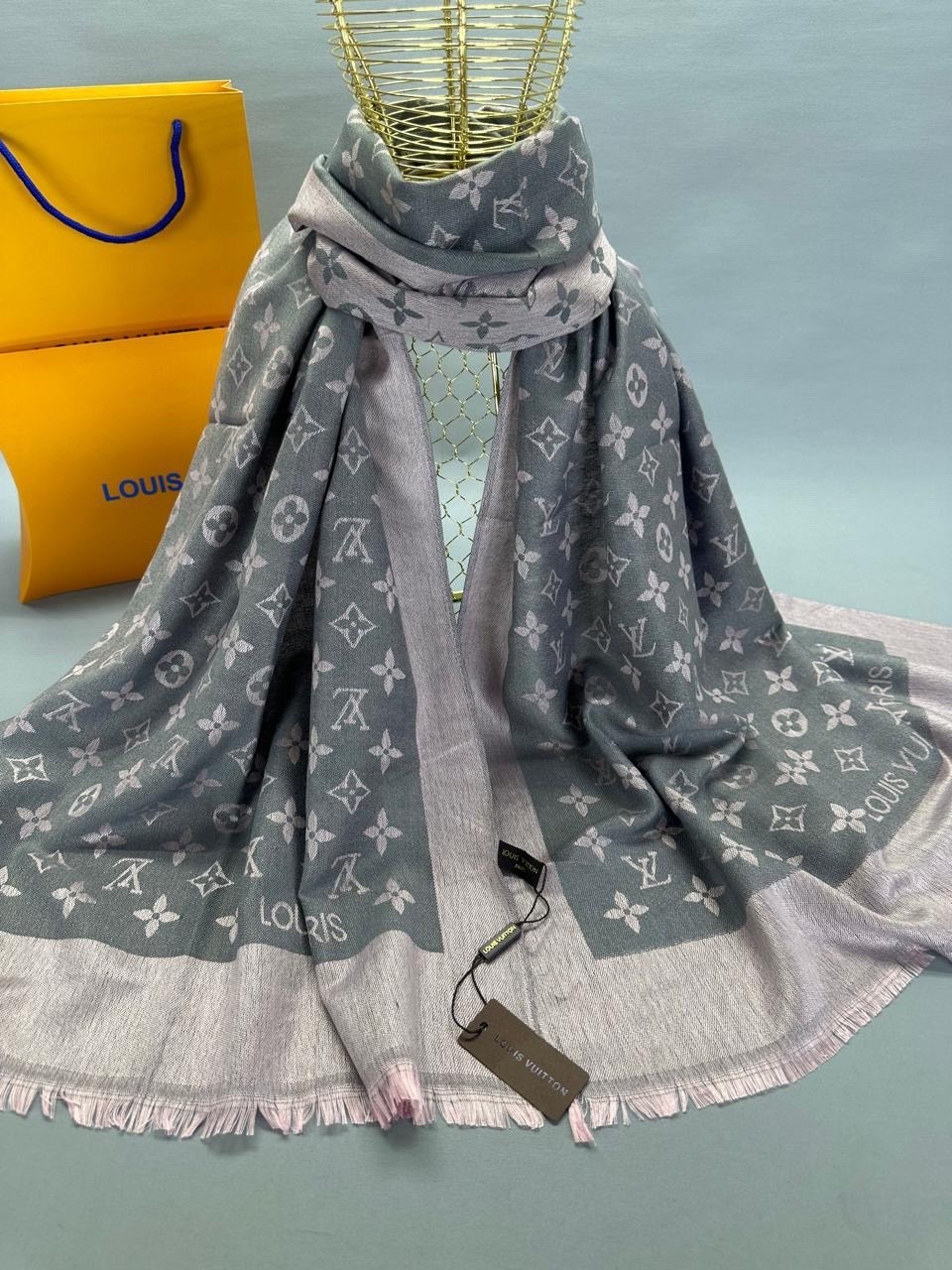 палантин/шарф louis vuitton тёплый,louis vuitton палантин,палантин теплый,палантин,брендовый палантин louis vuitton