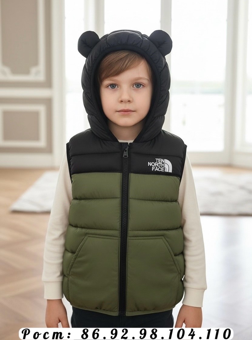 утепленный жилет the north face,жилет детский,жилет утепленная,жилет для малыша,детская жилетка