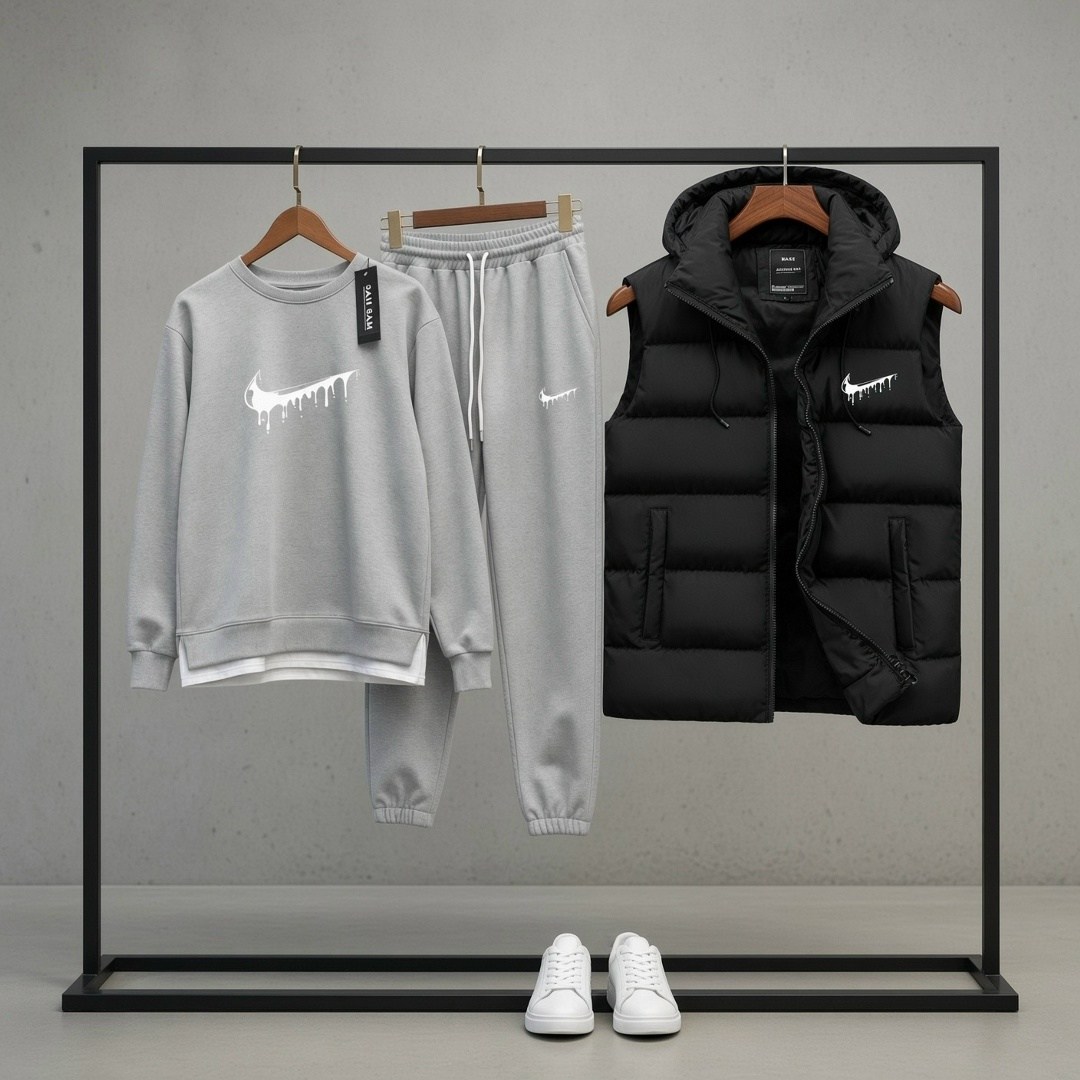 спортивный костюм с безрукавкой мужской,спортивный костюм nike тройка,мужской спортивный костюм,костюм спортивный мужской nike,костюм найк мужской
