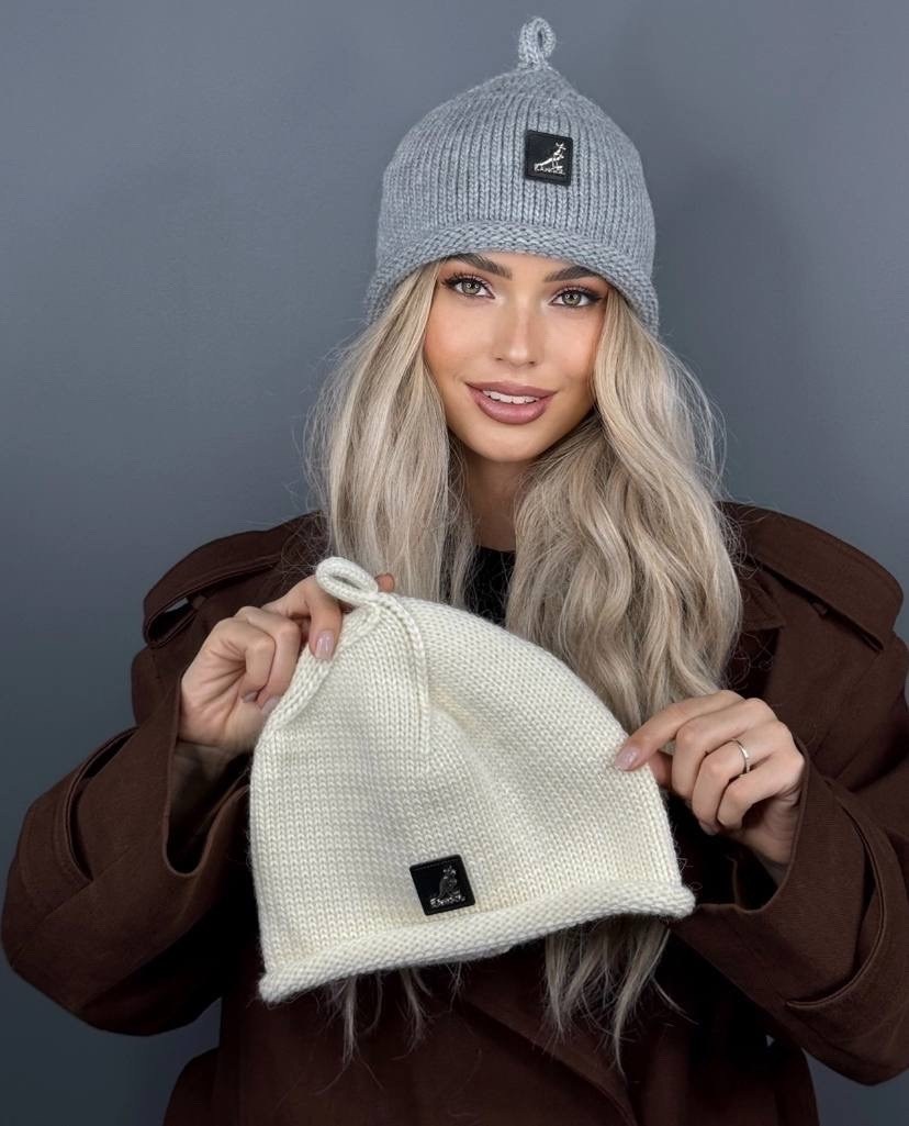 трендовая шапка,шапка kangol,шапка,зимняя женская шапка с крючком,шапка бини в рубчик карл a&t fashion