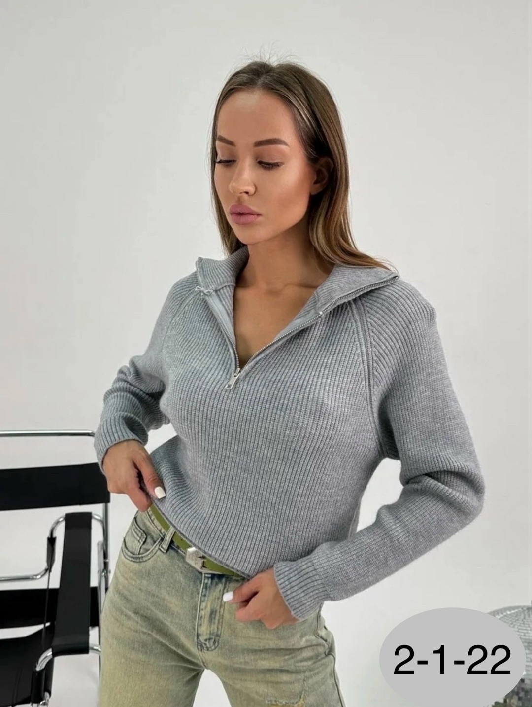 свитер оверсайз с горлом на молнии kk fashion,свитера женские,модные свитера,кофта женский,свитер
