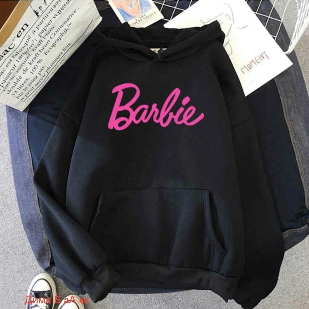 толстовка барби,худи оверсайз barbie,худи барби,свитшот толстовка,женская толстовка