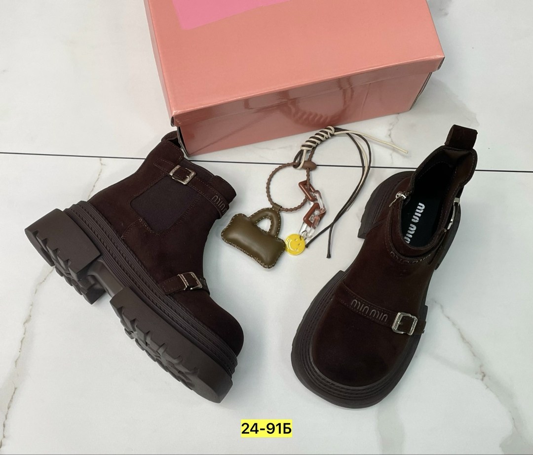 женские ботинки,,ботинки miu miu, женская,женские зимние ботинки