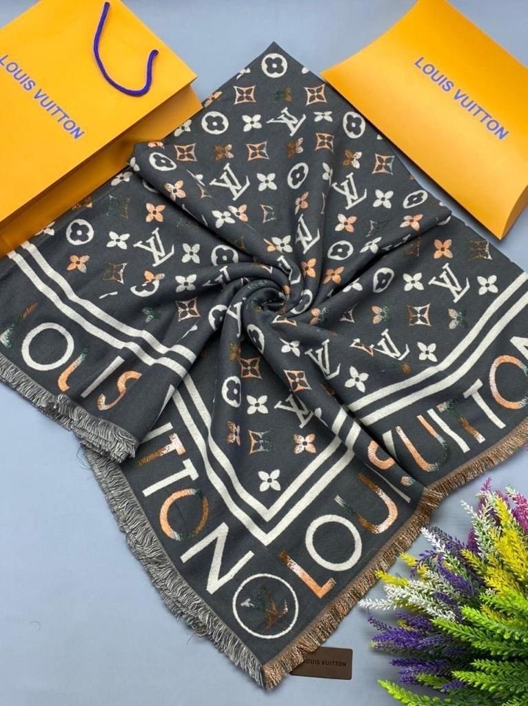 теплый палантин,брендовый палантин louis vuitton,палантин платок,женский теплый палантин,теплый палантин шарф