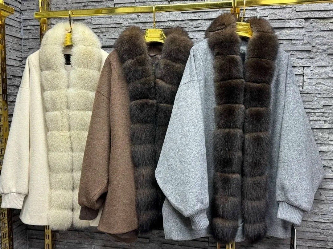 пальто с мехом,меховое пальто,женские пальто,мех песец,мир пальто