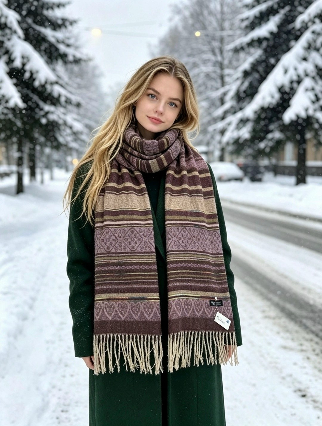 шарф объемный теплый палантин mimigirl,зима одежда,девушка,шарф,шарф женские