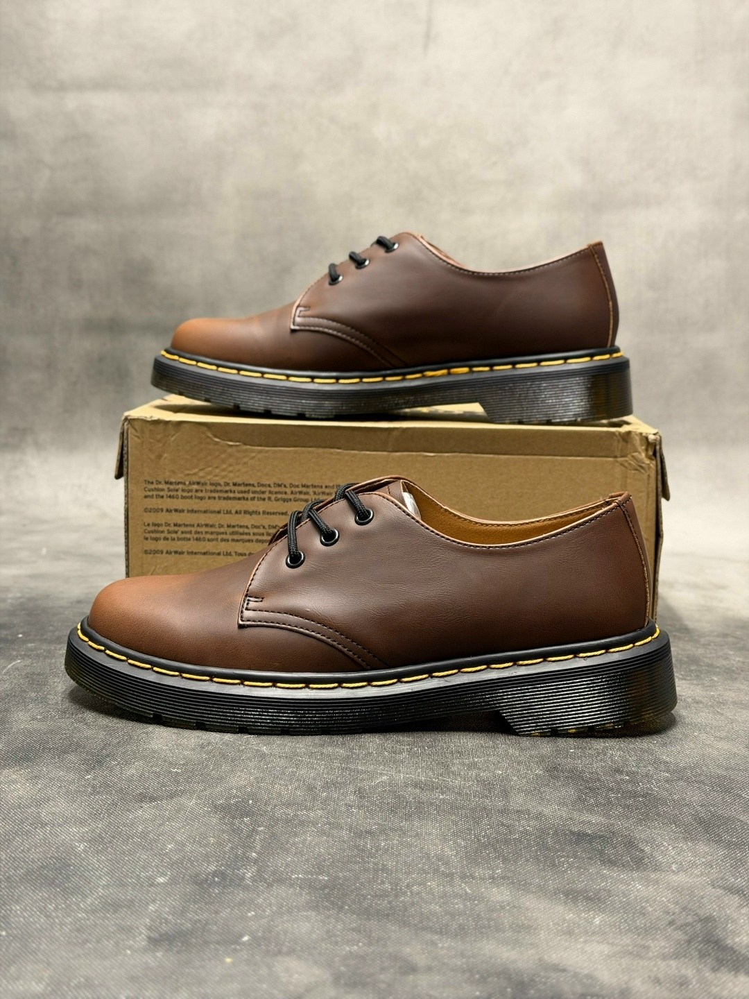 ,полуботинки dr martens,повседневная ,dr martens 1461,мартинсы коричневые