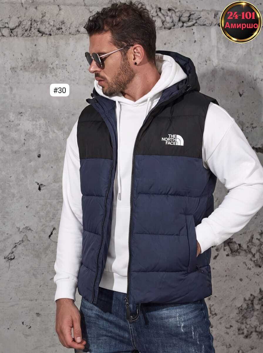 жилет утепленный the north face,мужской жилет,стильная жилетка,жилетка мужская,жилет