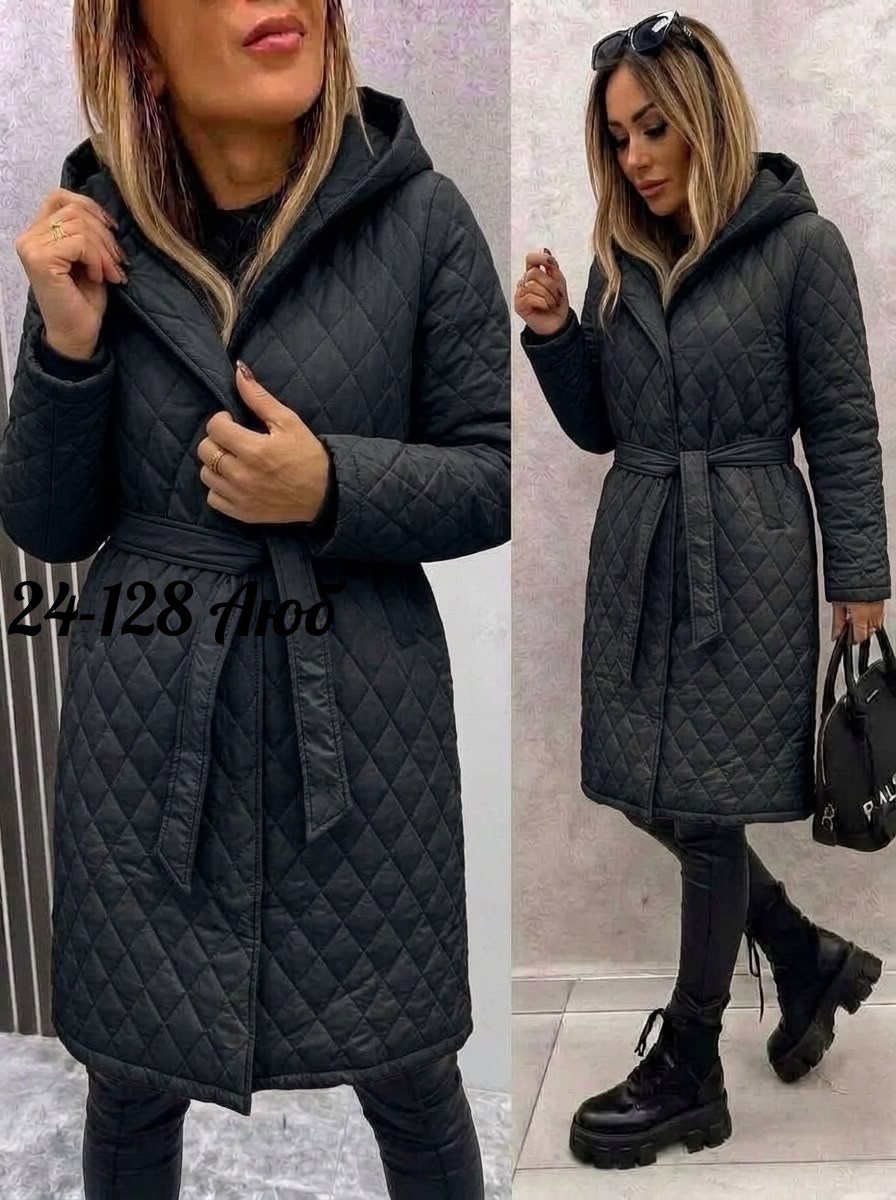 пальто стеганое,пальто стеганое с поясом fashion rosily,стеганое женское пальто,пальто демисезонное стеганое,удлиненная куртка
