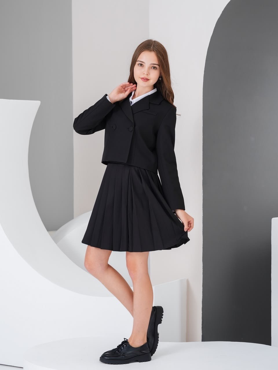 костюм школьный пиджак и юбка daniellakids 366506120,костюм школьный пиджак и юбка daniellakids,жакет школьный для девочек,пиджак школьный для девочек,костюм школьная