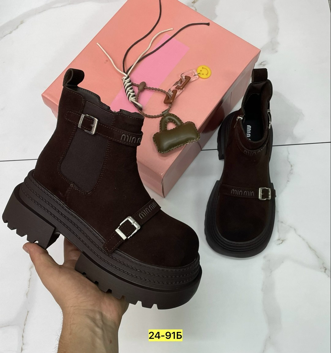 женские ботинки,,ботинки miu miu, женская,женские зимние ботинки