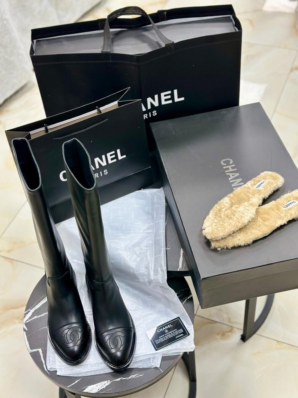 сапоги chanel,сапоги женские chanel,сапоги шанель,сапоги кожаные chanel,женские ботильоны chanel мягкие из кожаного спилка