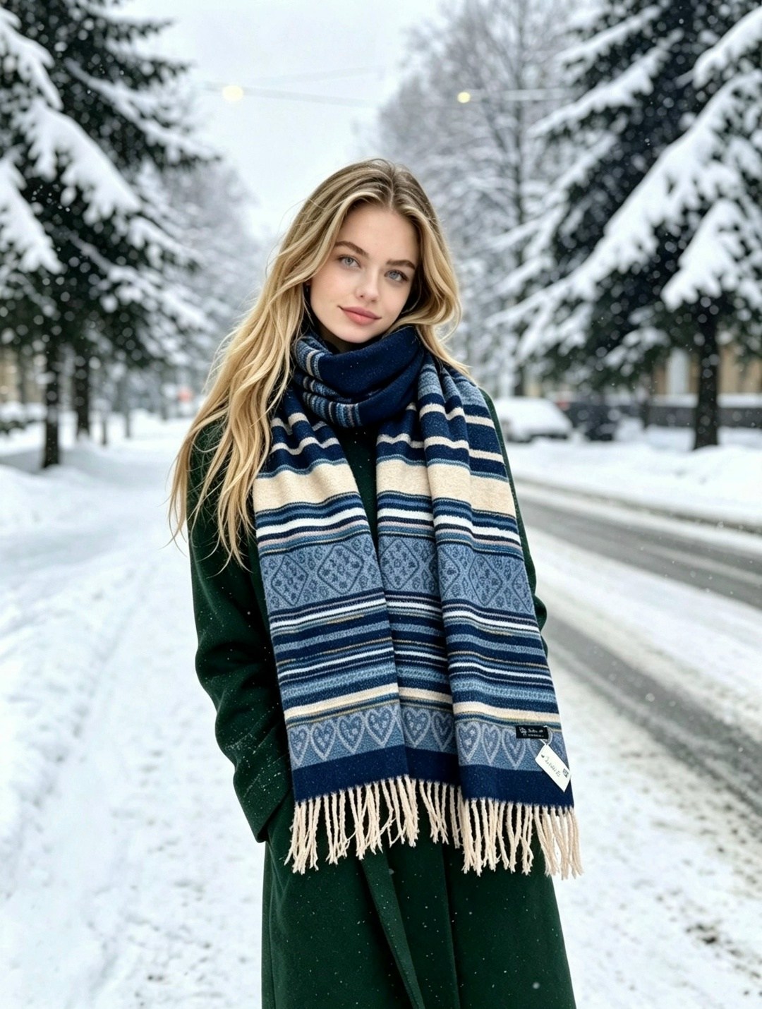шарф объемный теплый палантин mimigirl,зима одежда,девушка,шарф,шарф женские