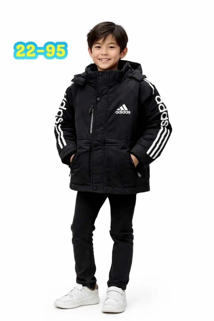 зимняя куртка adidas iv9512-kz для детей цвет чёрный,куртка для мальчика,куртка зимняя детская,детская куртка,куртка демисезонная