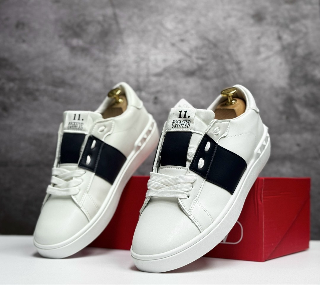 ,кроссовки valentino, спортивная,кроссовки valentino wmns rockstud white black, пара
