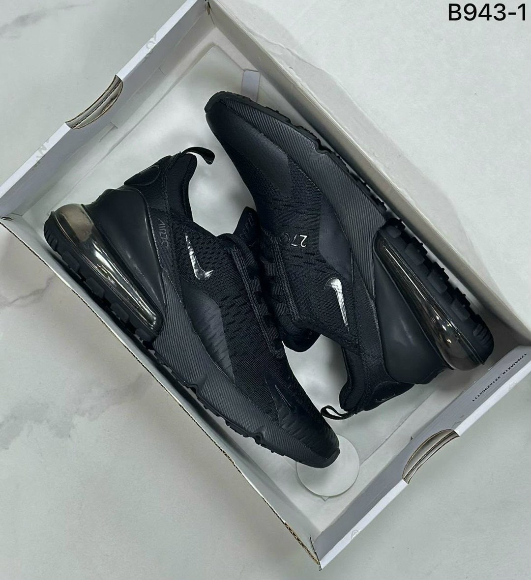 nike air max 270 triple black,кроссовки текстиль,кроссовки,кроссовки nike air max 270,мужские кроссовки nike air max 270