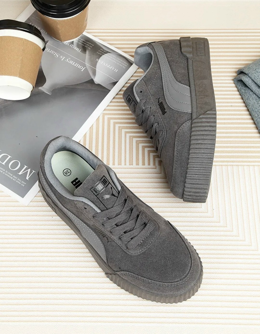 ,кеды пума женские бархатные серые,puma кроссовки,кроссовки puma suede серые, женская